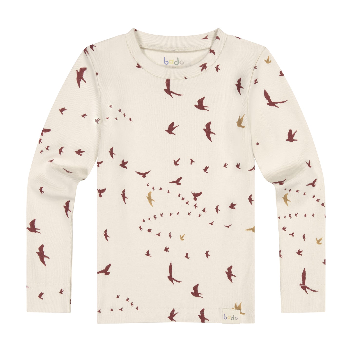 Girls Maroon Birds Two-Piece